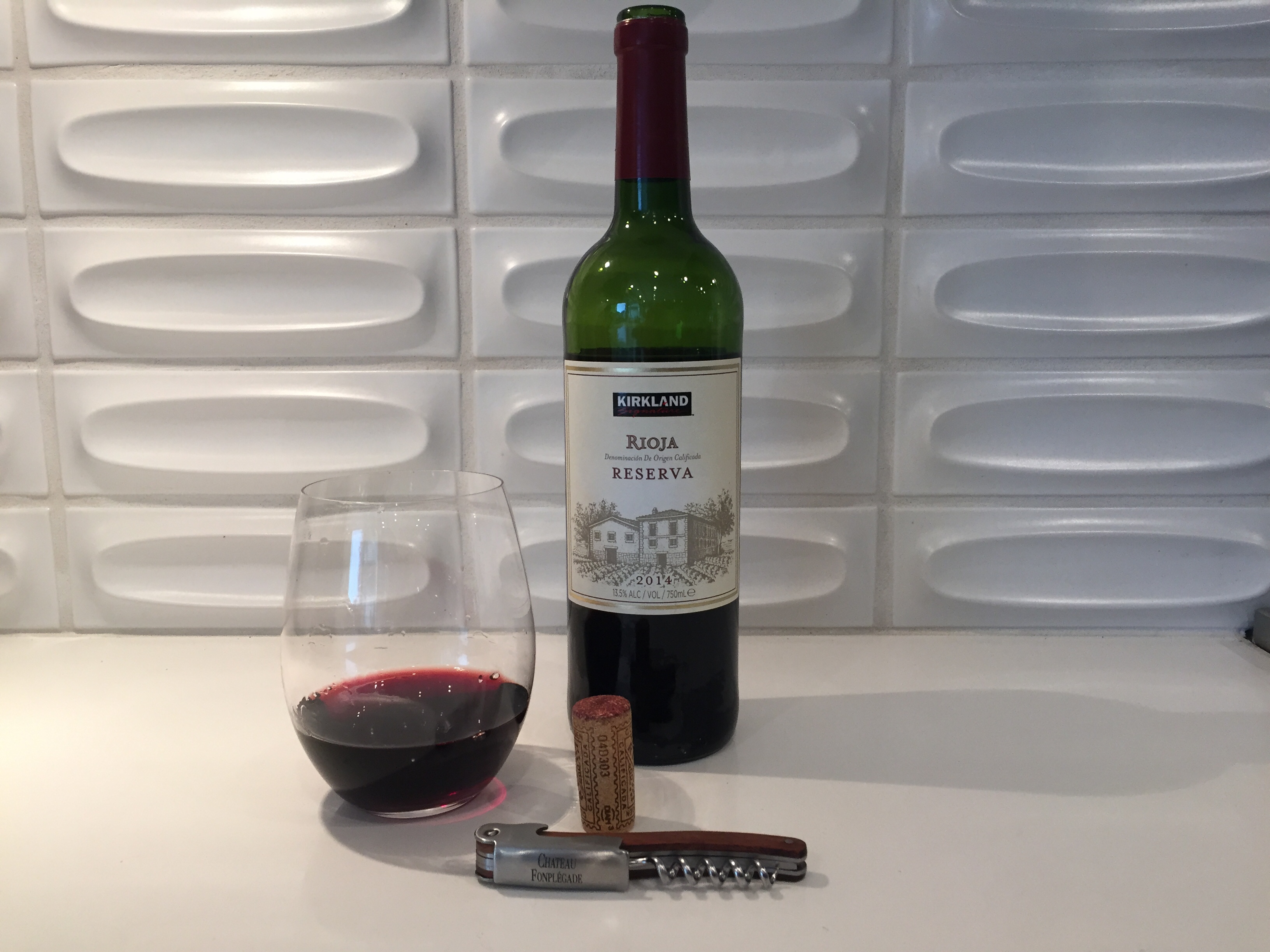 Bottle of 2014 Kirkland Signature Rioja Reserva, Spain