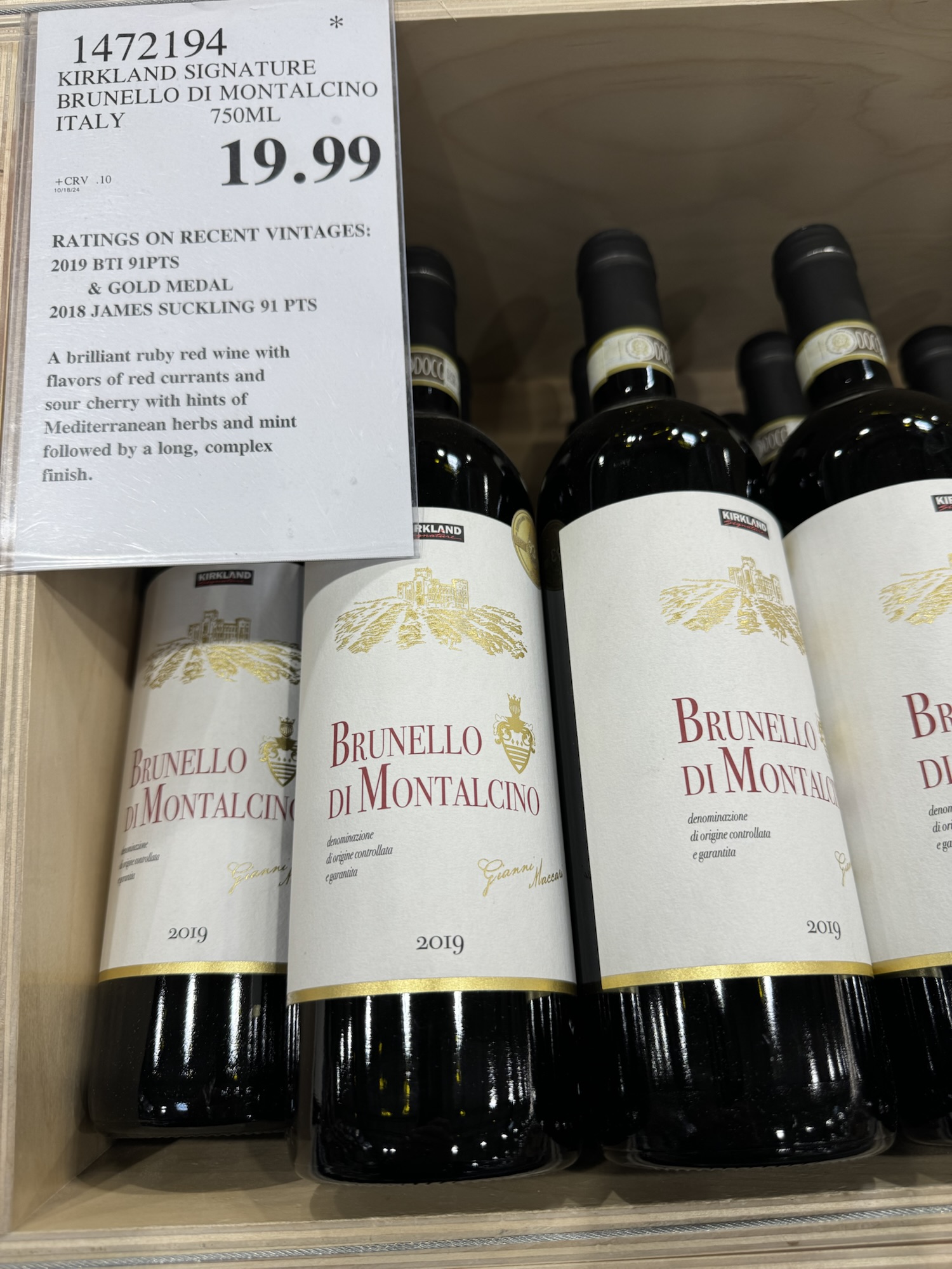 Costco Has Your Everyday Pizza/Pasta Wine