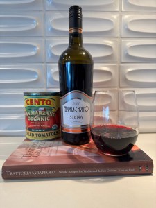 Bottle and glass of the 2022 Ferrari Carano Siena Red Blend