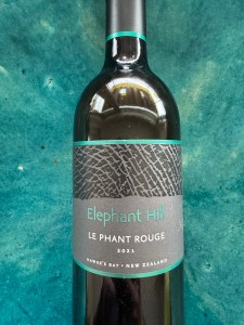 Front label of 2021 Elephant Hill Le Phant Rouge red blend from Costco
