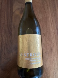 Front label of the 2023 Lustrous Chardonnay, Russian River Valley